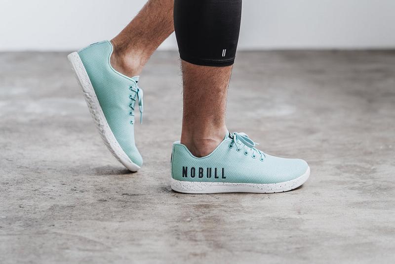 Light / Turquoise Nobull Aqua Speckle Men's Trainers | CA D1337F